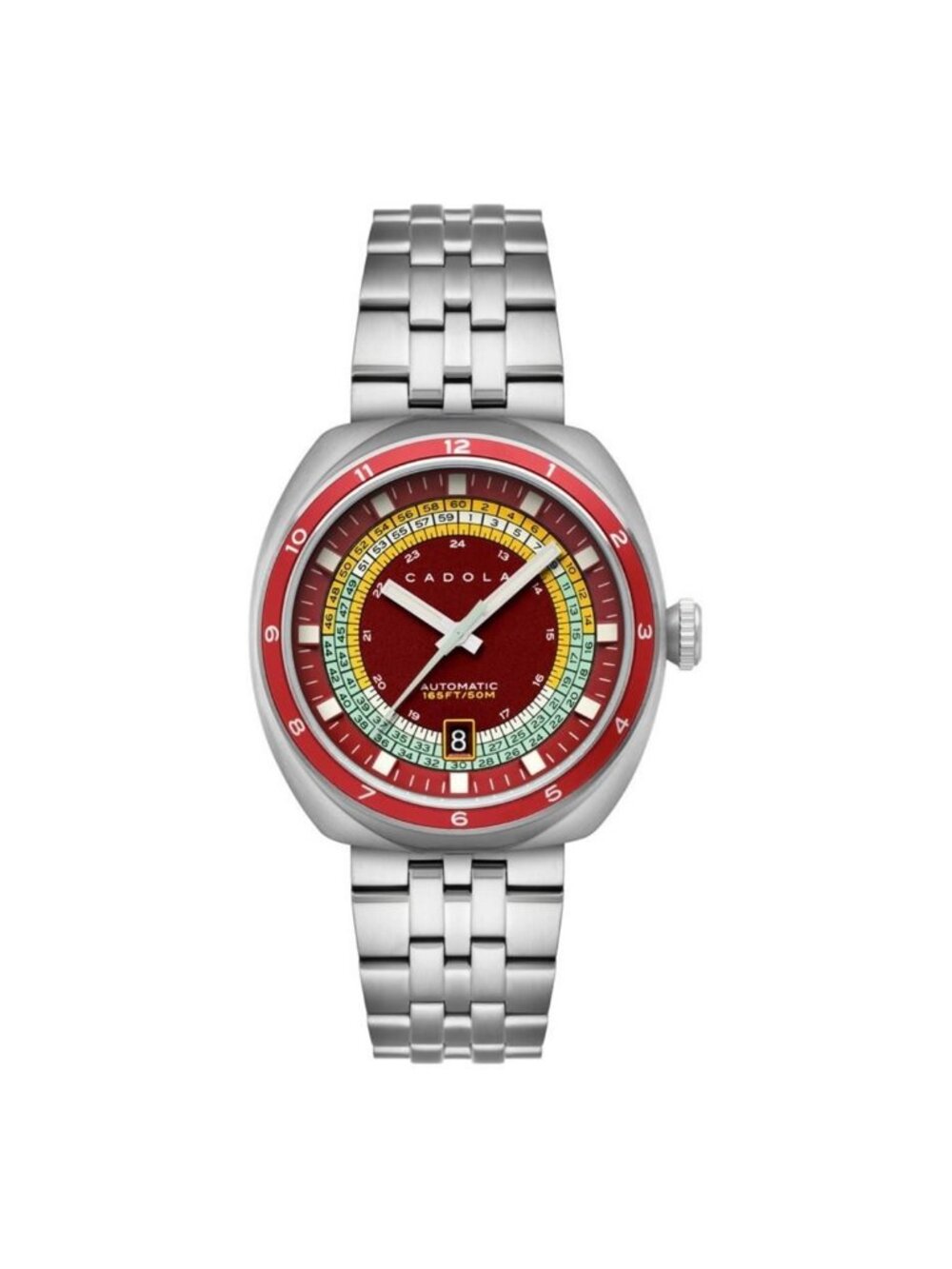 NWT Cadola Giulia Suprema Automatic Red Dial Men's Watch